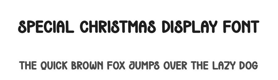Special Christmas Display Font by creativeletter — Display Font