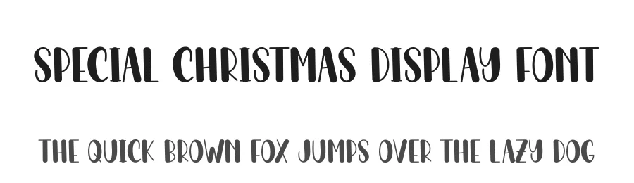 Special Christmas Display Font by creativeletter — Display Font
