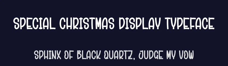 Special Christmas Display Typeface by creativeletter — Display Font — thumbnail 2