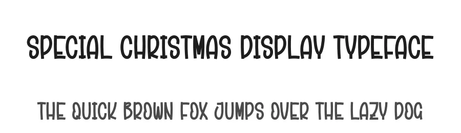 Special Christmas Display Typeface by creativeletter — Display Font