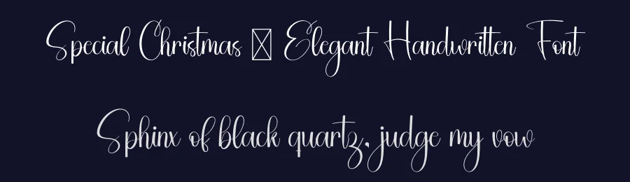 Special Christmas – Elegant Handwritten Font by freshtypeink — Script Handwritten Font — thumbnail 2