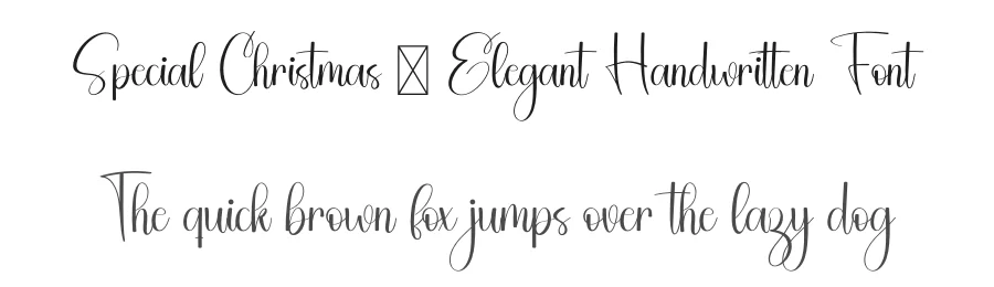 Special Christmas – Elegant Handwritten Font by freshtypeink — Script Handwritten Font