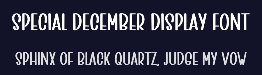Special December Display Font by inermediaSTUDIO — Display Font — thumbnail 2