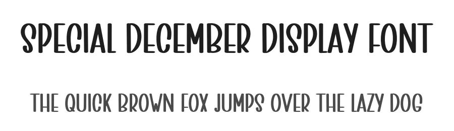 Special December Display Font by inermediaSTUDIO — Display Font