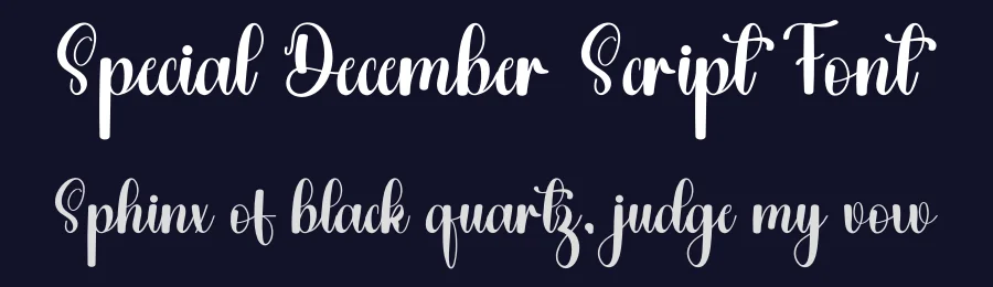 Special December Script Font by freshtypeink — Script Handwritten Font — thumbnail 2