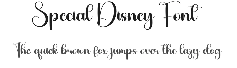 Special Disney Font by Berkah Shop — Script Handwritten Font