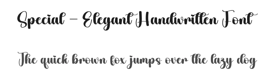 Special – Elegant Handwritten Font by creativeletter — Script Handwritten Font