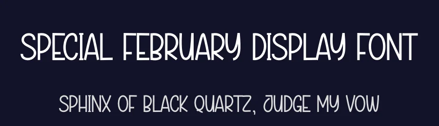 Special February Display Font by creativeletter — Display Font — thumbnail 2