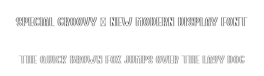 Special Groovy – New Modern Display Font by freshtypeink — Display Font