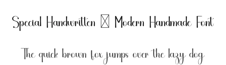 Special Handwritten – Modern Handmade Font by freshtypeink — Script Handwritten Font