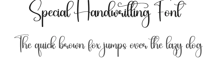 Special Handwritting Font by creativeletter — Script Handwritten Font