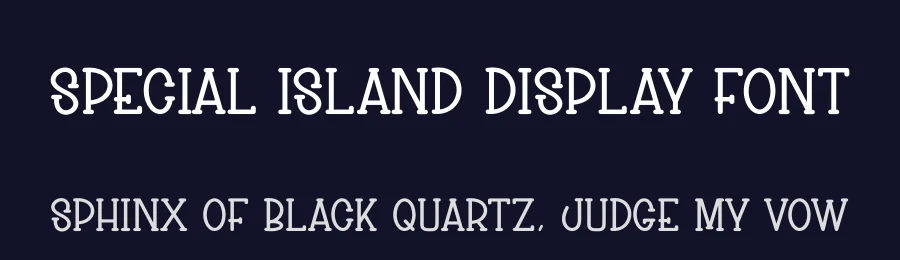 Special Island Display Font by creativeletter — Display Font — thumbnail 2