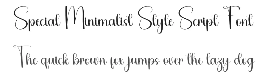 Special Minimalist Style Script Font by freshtypeink — Script Handwritten Font