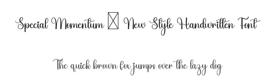 Special Momentum – New Style Handwritten Font by freshtypeink — Script Handwritten Font