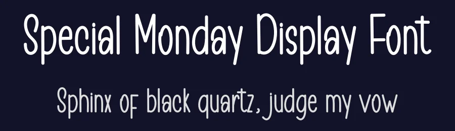 Special Monday Display Font by inermediaSTUDIO — Display Font — thumbnail 2