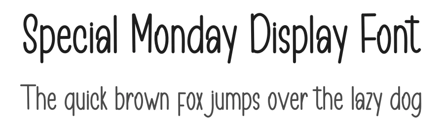 Special Monday Display Font by inermediaSTUDIO — Display Font
