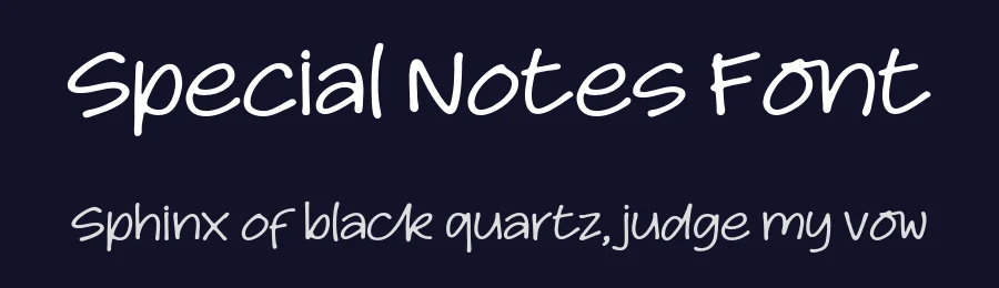 Special Notes Font by Eko Bimantara — Display Font — thumbnail 2