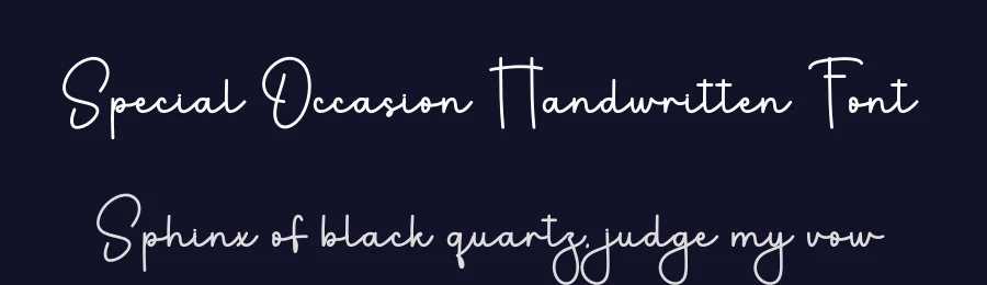 Special Occasion Handwritten Font by freshtypeink — Script Handwritten Font — thumbnail 2