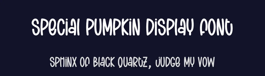 Special Pumpkin Display Font by creativeletter — Display Font — thumbnail 2
