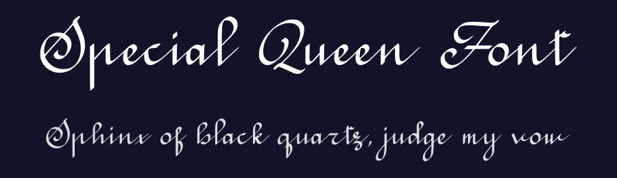 Special Queen Font by Abo Daniel — Script Handwritten Font — thumbnail 2