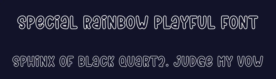 Special Rainbow Playful Font by freshtypeink — Display Font — thumbnail 2