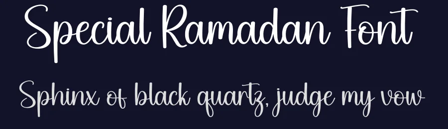 Special Ramadan Font by Berkah Shop — Script Handwritten Font — thumbnail 2
