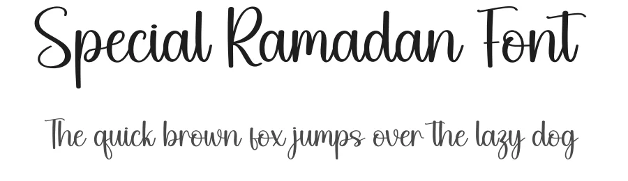 Special Ramadan Font by Berkah Shop — Script Handwritten Font