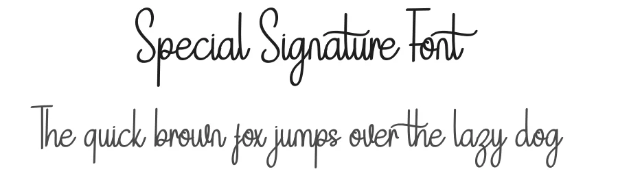 Special Signature Font by Adeindrawan — Script Handwritten Font