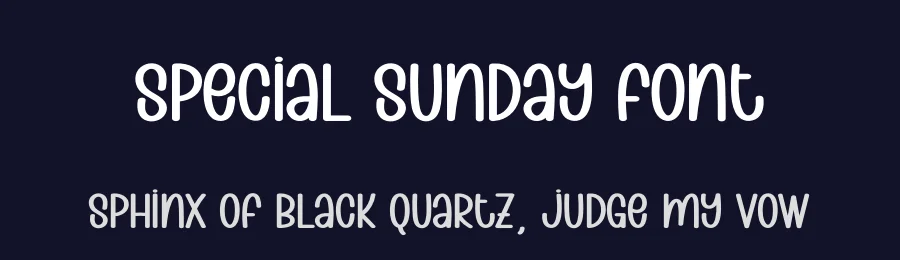 Special Sunday Font by creativeletter — Display Font — thumbnail 2