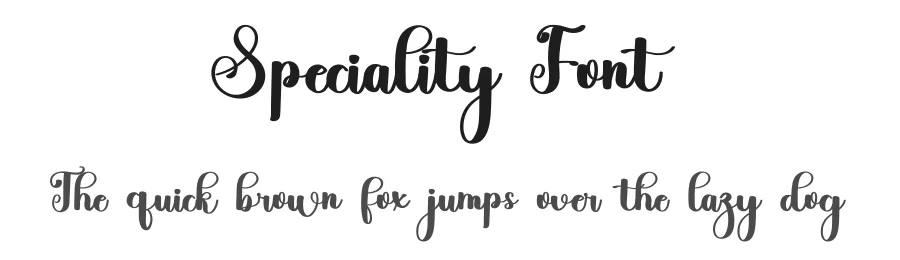 Speciality Font by freshtypeink — Script Handwritten Font