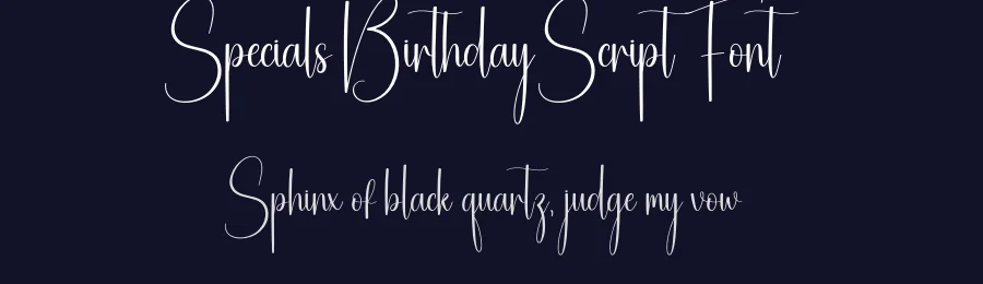 Specials Birthday Script Font by creativeletter — Script Handwritten Font — thumbnail 2