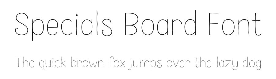 Specials Board Font by Borderline Artistic — Sans Serif Font
