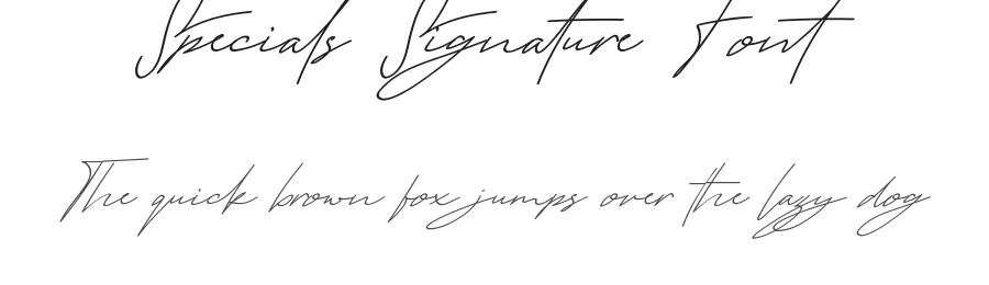 Specials Signature Font by nihstudio — Script Handwritten Font