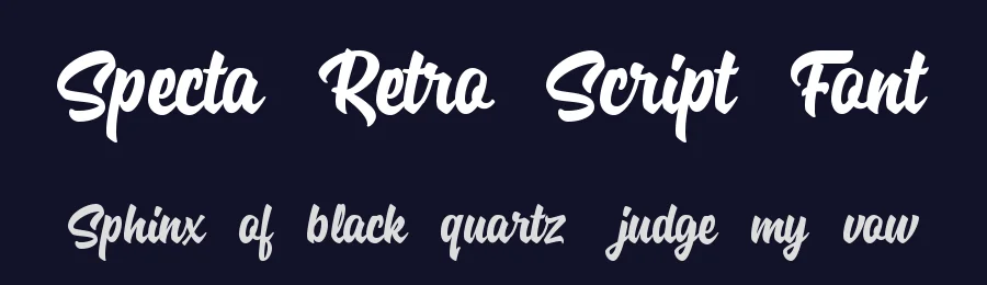 Specta Retro Script Font by identitype.co — Script Handwritten Font — thumbnail 2