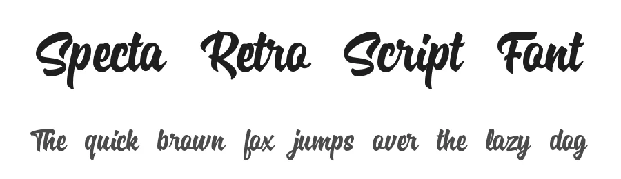 Specta Retro Script Font by identitype.co — Script Handwritten Font