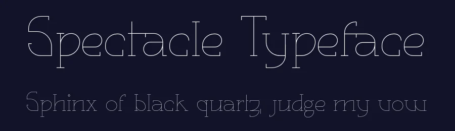 Spectacle Typeface by Joël M — Slab Serif Font — thumbnail 2