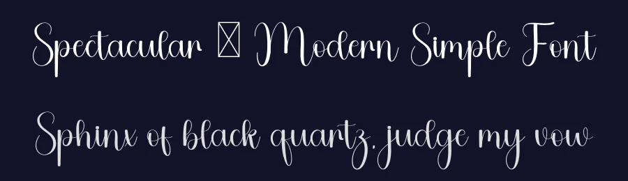 Spectacular – Modern Simple Font by freshtypeink — Script Handwritten Font — thumbnail 2