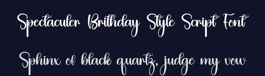 Spectaculer Brithday Style Script Font by inermediaSTUDIO — Script Handwritten Font — thumbnail 2