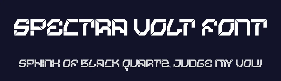 Spectra Volt Font by PutraCetol Studio — Display Font — thumbnail 2