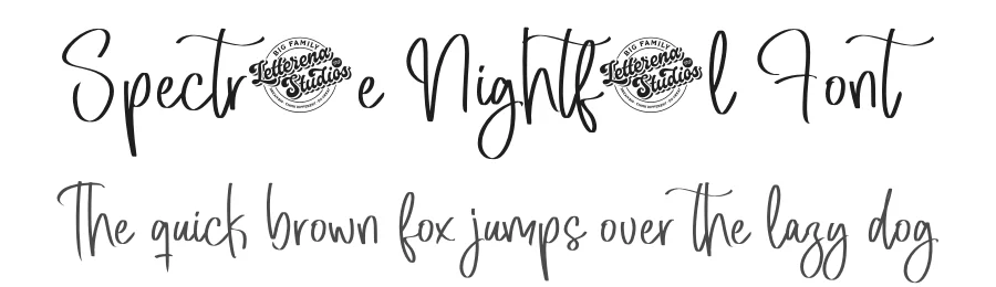 Spectrale Nightfall Font by letterenastudios — Script Handwritten Font