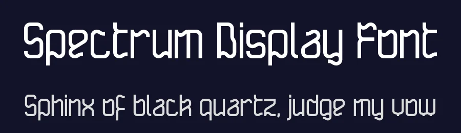 Spectrum Display Font by Alex Banks — Display Font — thumbnail 2