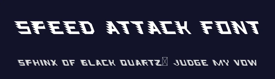 Speed Attack Font by CalligraphyFonts.net — Decorative Font — thumbnail 2