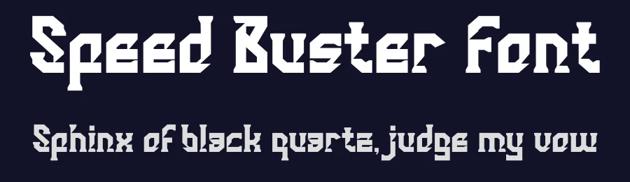 Speed Buster Font by PutraCetol Studio — Display Font — thumbnail 2