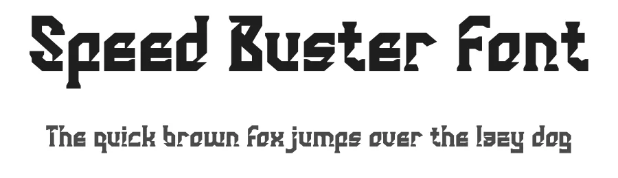 Speed Buster Font by PutraCetol Studio — Display Font