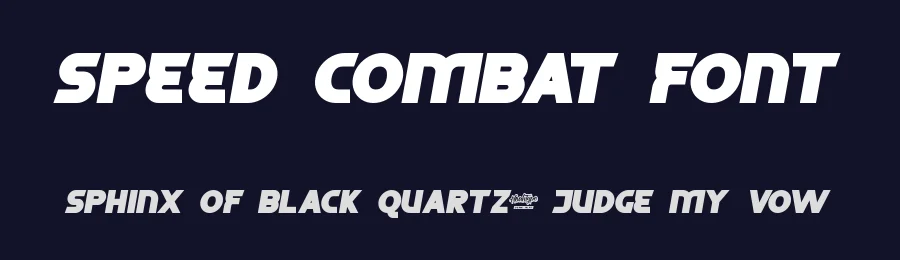 Speed Combat Font by noahtype — Display Font — thumbnail 2