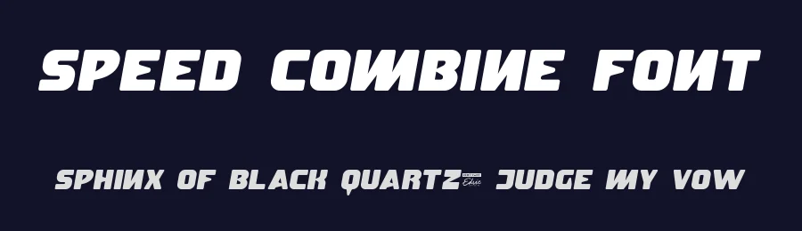 Speed Combine Font by edricstudio — Display Font — thumbnail 2