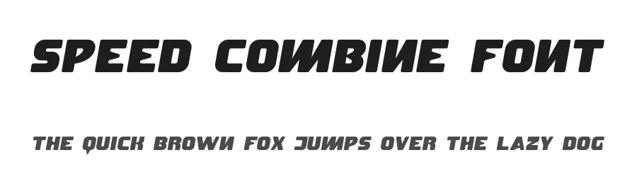 Speed Combine Font by edricstudio — Display Font