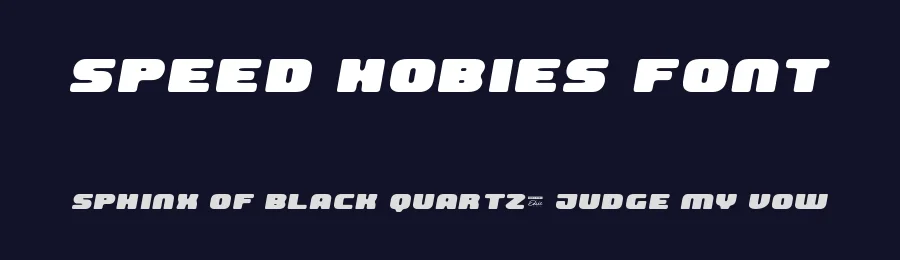 Speed Hobies Font by edricstudio — Display Font — thumbnail 2