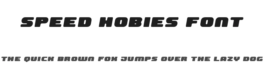 Speed Hobies Font by edricstudio — Display Font