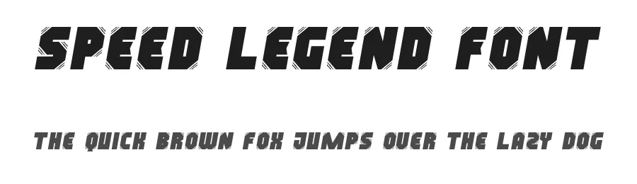 Speed Legend Font by RaisProject — Display Font